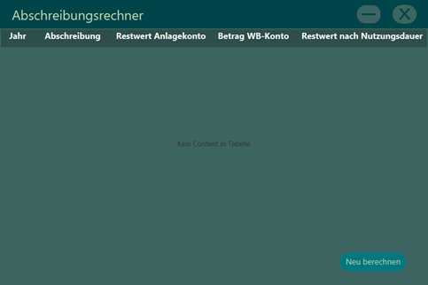 abschreibungausgabe